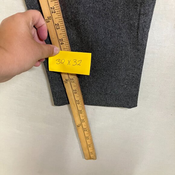 Goodfellow & Co Men's Gray Slim Fit Trousers Tapered Leg Woven Fabric Fly Button - Picture 14 of 15